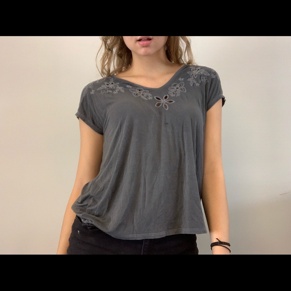 American Eagle Soft & Sexy T Shirt Embroidered